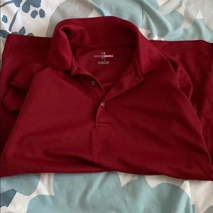 Red gold polo